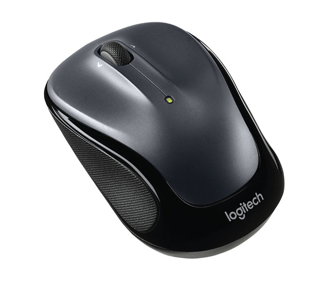 Logitech M325 Maus – Kabellos, Dunkelsilber/Schwarz