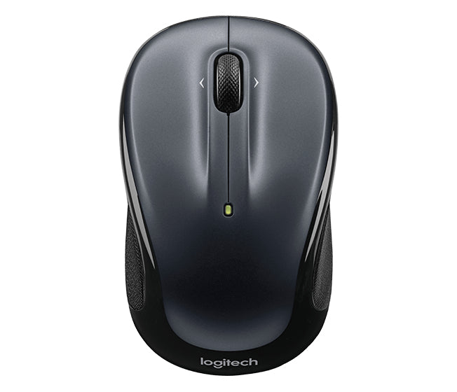 Logitech M325 Maus – Kabellos, Dunkelsilber/Schwarz