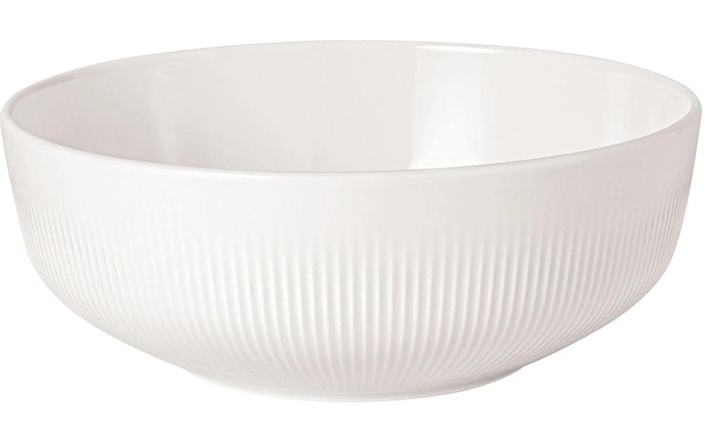 Villeroy & Boch Salatschüssel – 1,0 l, Ø 19,3 cm, Porzellan, Weiss, spülmaschinenfest, mikrowellengeeignet