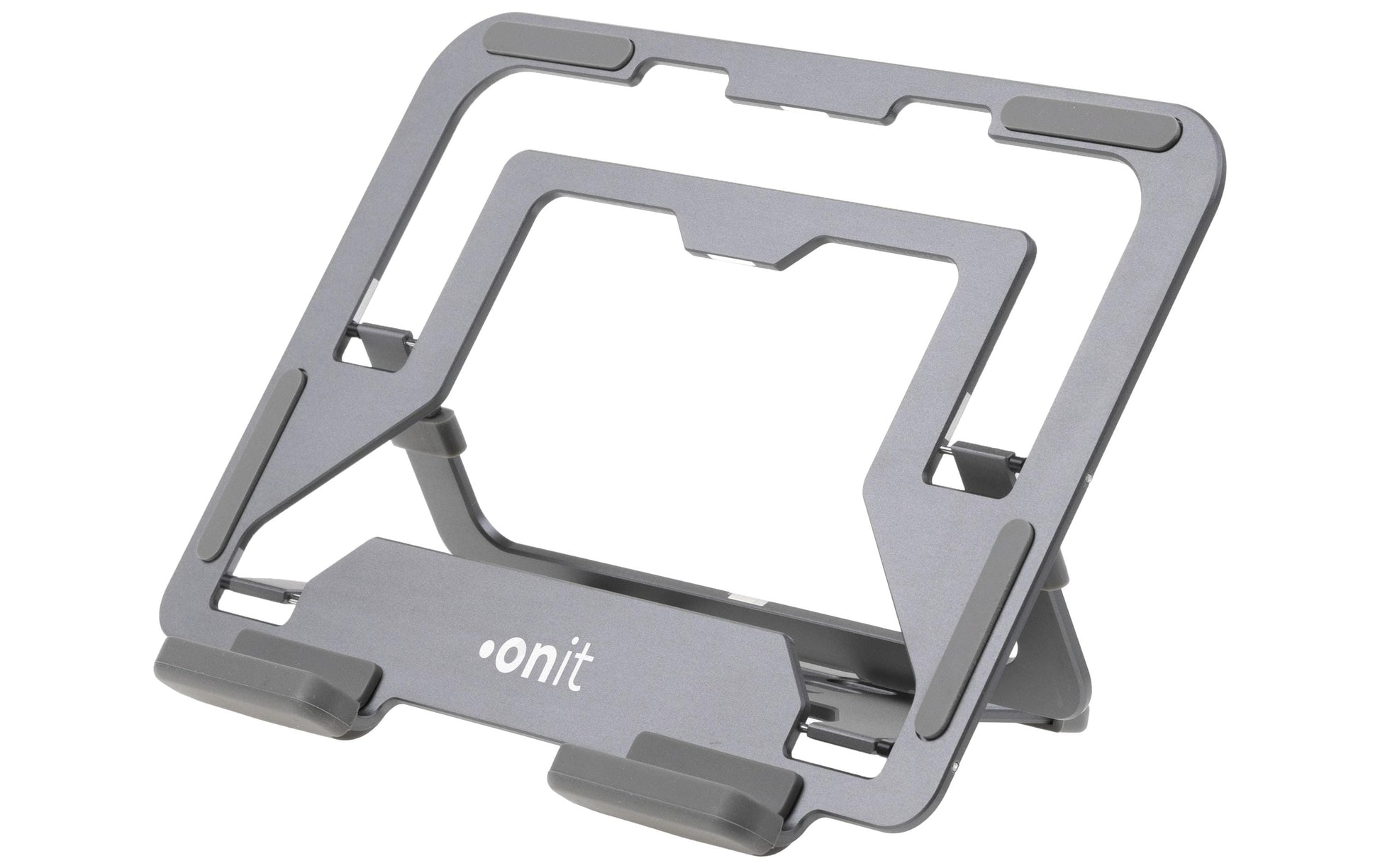 ONIT Laptop-Ständer – bis 14", faltbar, höhenverstellbar – Anthrazit