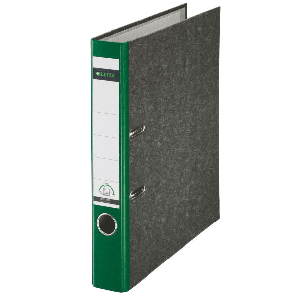 Leitz Wolkenmarmor Ordner – für A4 – Rückenbreite 5,2 cm – Grün