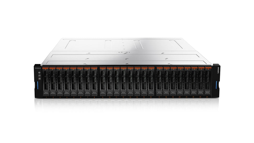 Lenovo Storage V3700 V2 SFF – 24-Bay Rack 2U – 1GbE, redundantes Netzteil, für 2,5" HDD/SSD, SAS