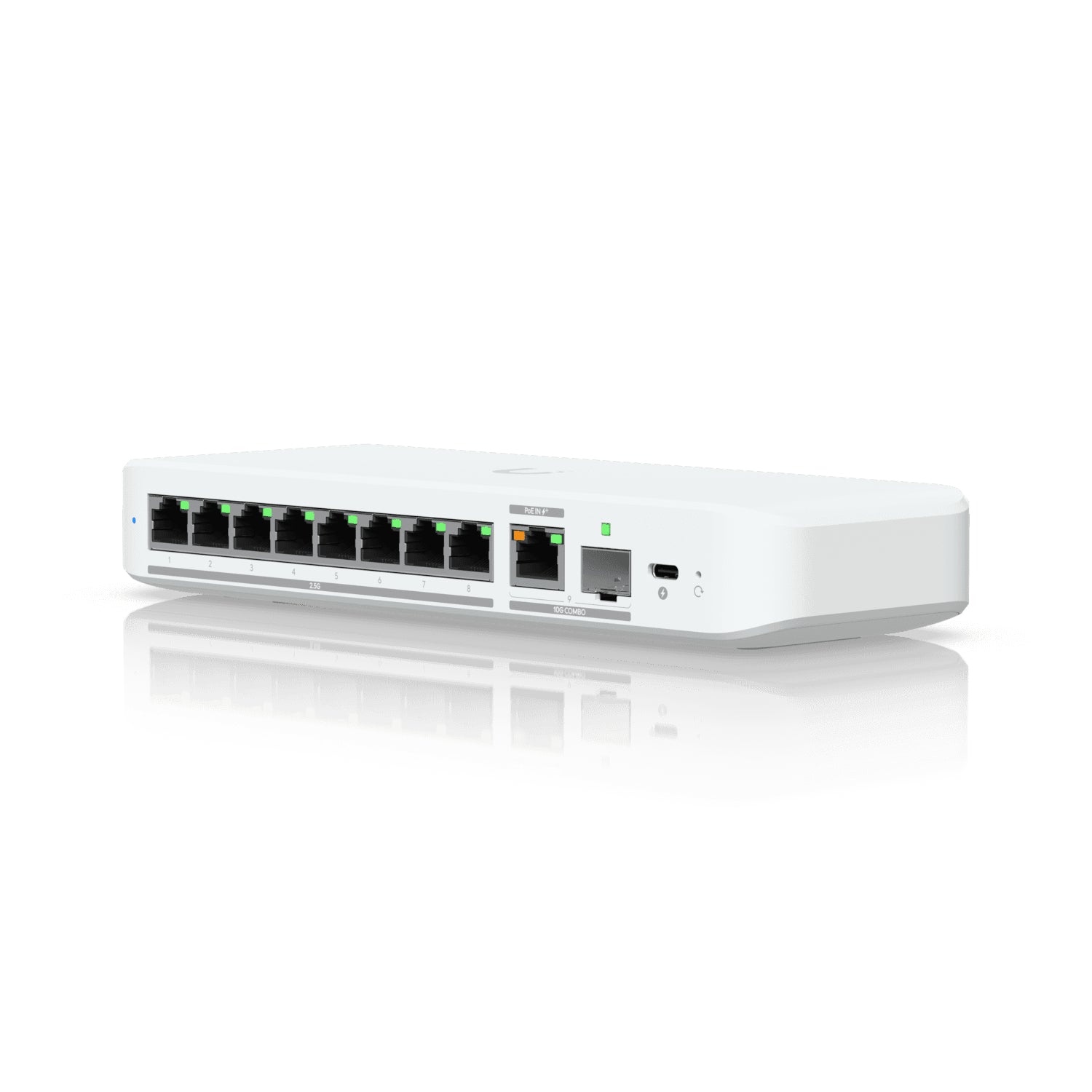 Ubiquiti UniFi Flex 2.5G – Managed L2 Switch – 8× 2,5G, 1× 10G, 1× SFP+, PoE/PoE+, Desktop