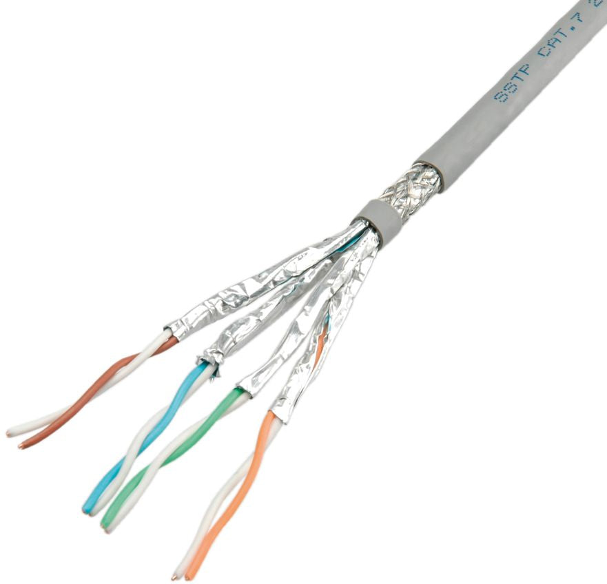 VALUE Installationskabel Cat6A S/FTP – 300 m, Grau, Massivdraht, AWG 23, Eca