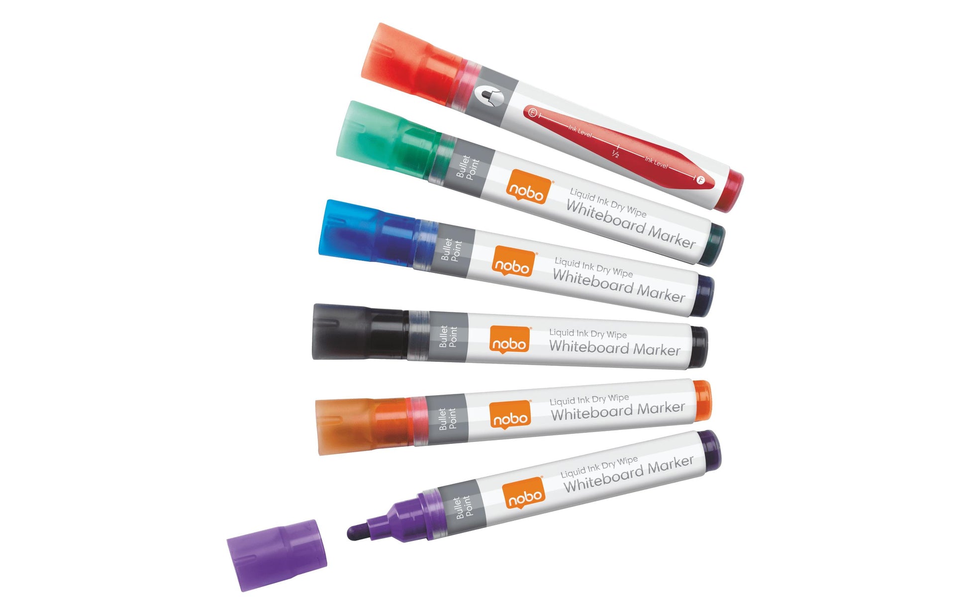 Nobo Whiteboard-Marker – 3 mm – sortiert – 6er-Set
