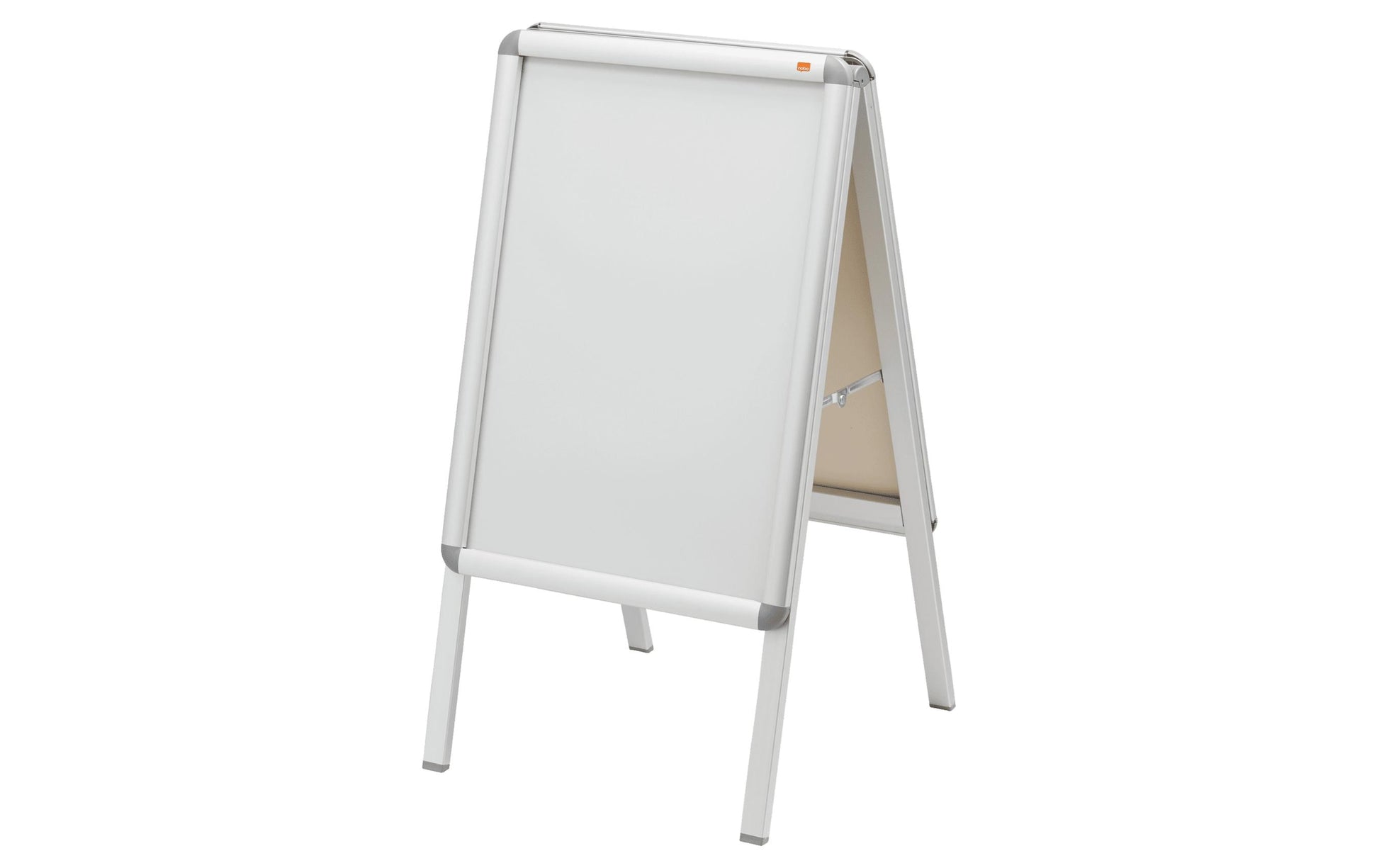 Nobo Plakatständer – für A2 hoch, silber, Metall/Kunststoff, 475 × 480 × 870 mm