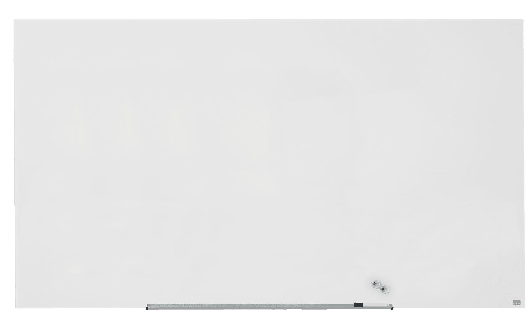 Nobo Whiteboard – 188 × 106 cm, Glas, magnetisch, Wandmontage, inkl. Stift, Magnete, Montagesatz