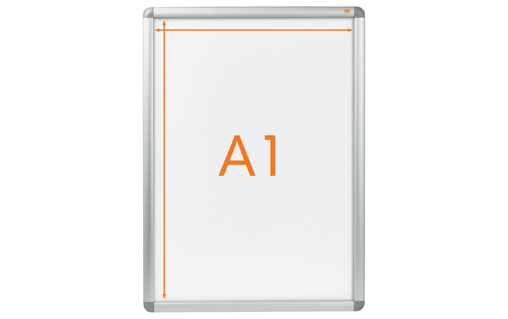 Nobo Plakatrahmen Premium Plus – 650 × 900 mm, silber, Metall