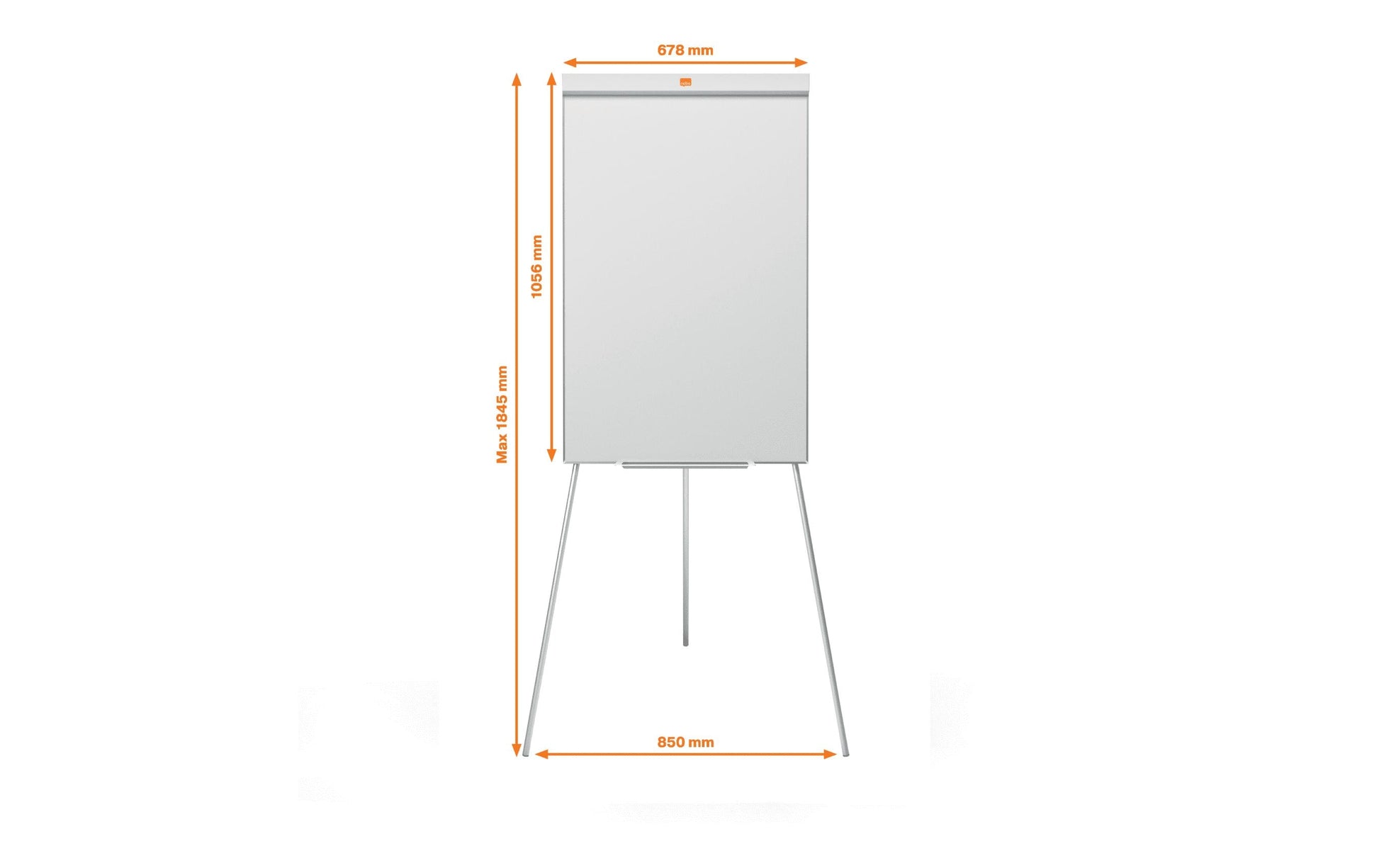 Nobo Flipchart Nano Clean – 67 × 99,4 cm, weiss, Stahl