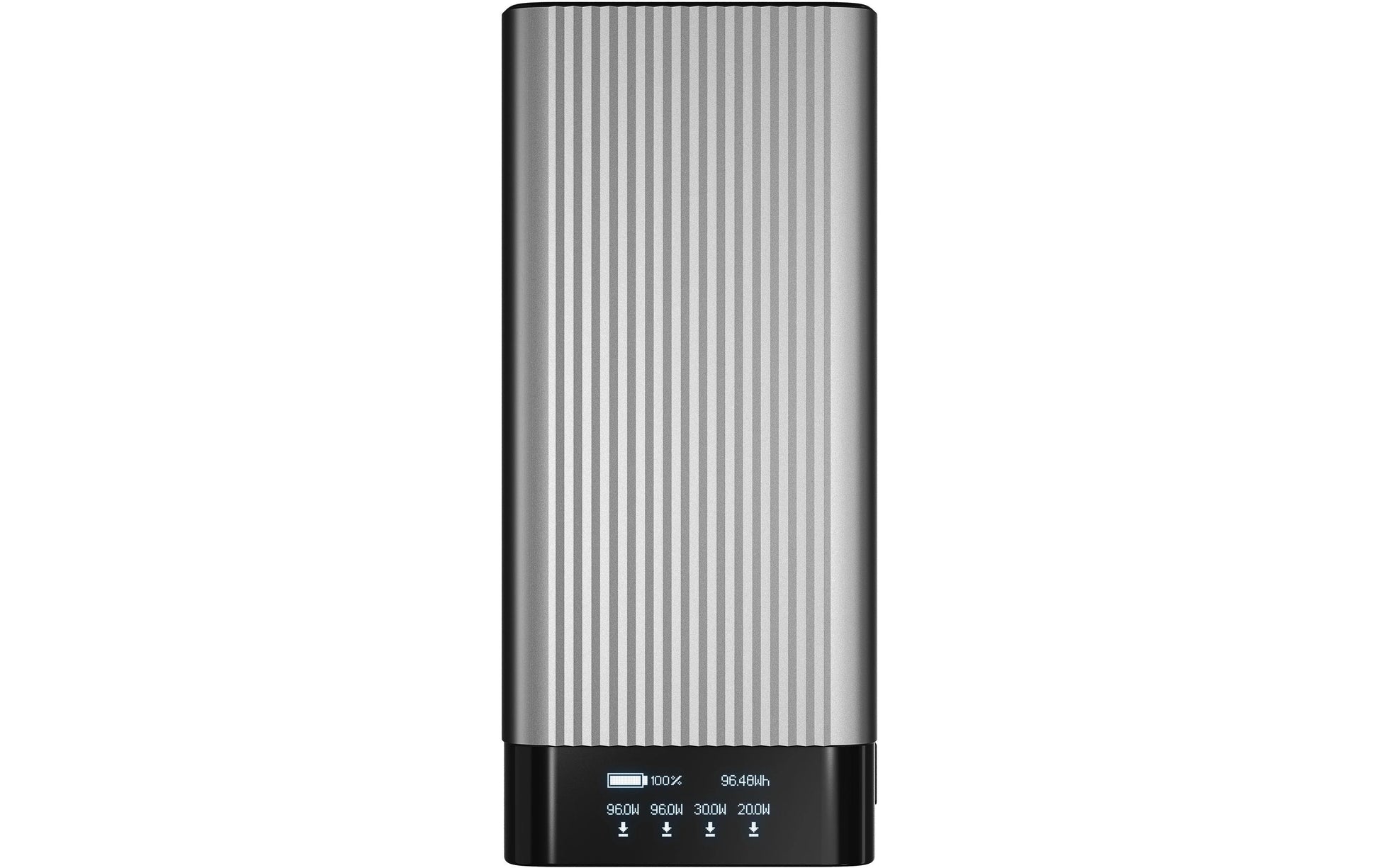 HYPER Powerbank 27000 mAh, PD 245 W, 4× USB-C, Durchgangsladung, für Smartphones, Schwarz