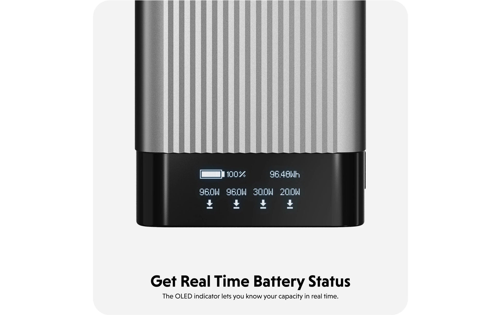 HYPER Powerbank 27000 mAh, PD 245 W, 4× USB-C, Durchgangsladung, für Smartphones, Schwarz