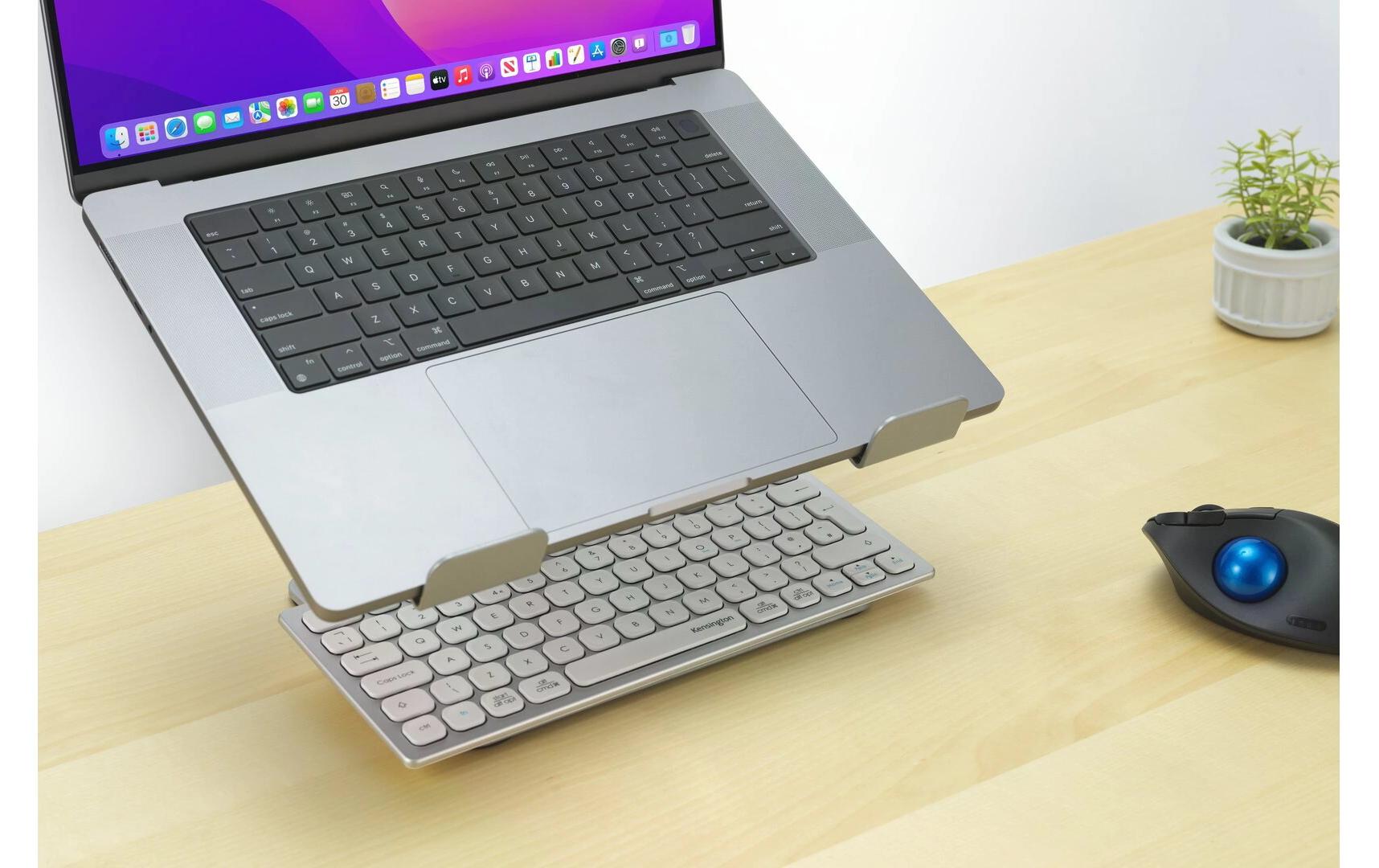 Kensington Laptop-Ständer – bis 16", bis 8 kg Traglast, faltbar – Silber