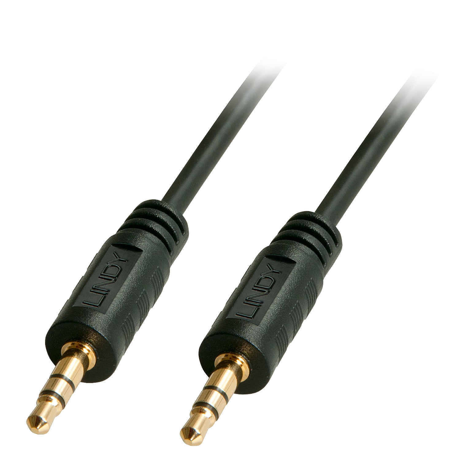 Lindy Audiokabel 3,5 mm Klinke (Stecker) auf 3,5 mm Klinke (Stecker) – 0,25 m, 3-polig (TRS), schwarz