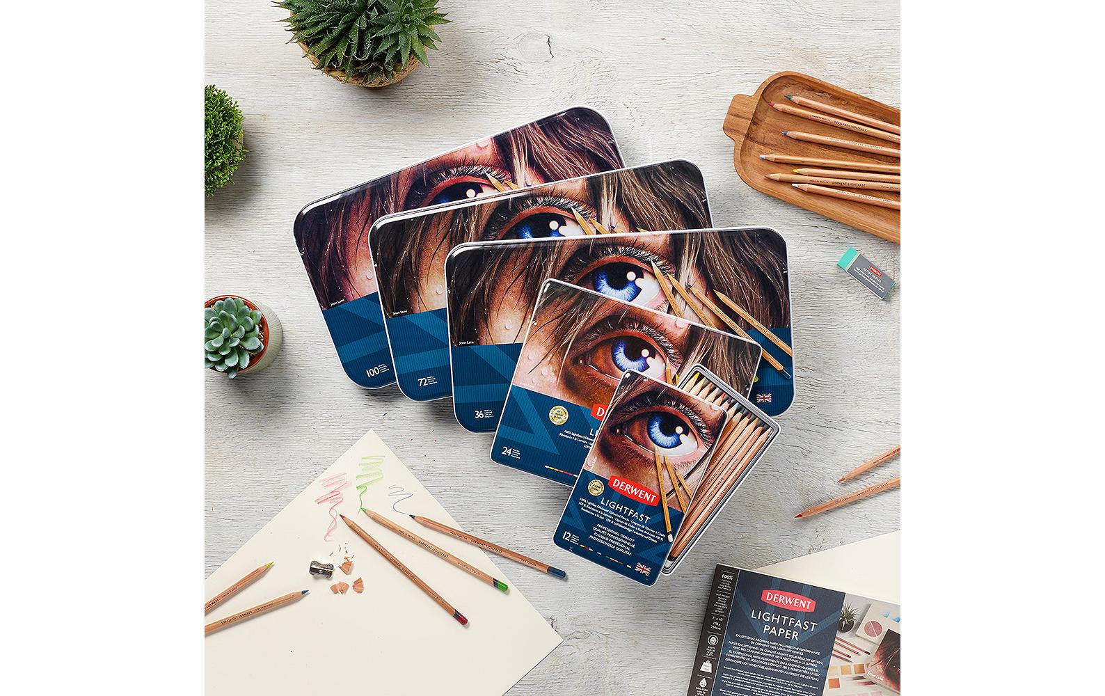 Derwent Buntstift, Mehrfarbig, 24er-Metalletui – Lichtbeständig