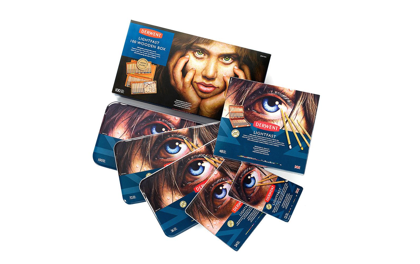 Derwent Buntstifte Professional Lightfast – 48 Farben, im Holzkoffer