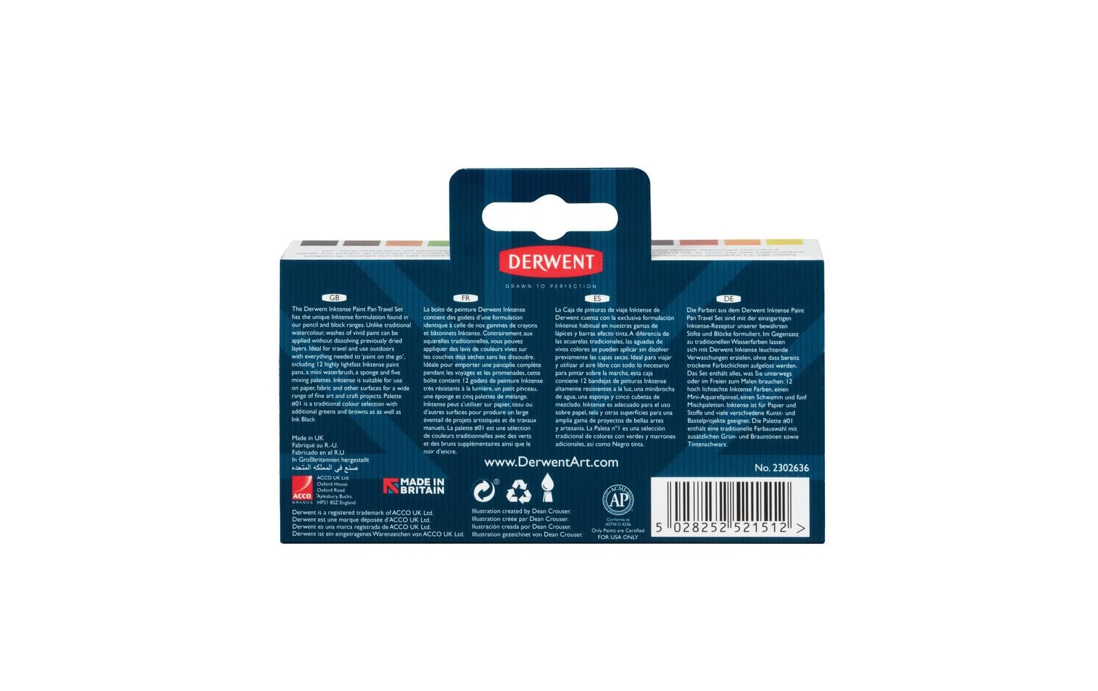 Derwent Professionelle Aquarellfarbe – Weiss, wasserlöslich