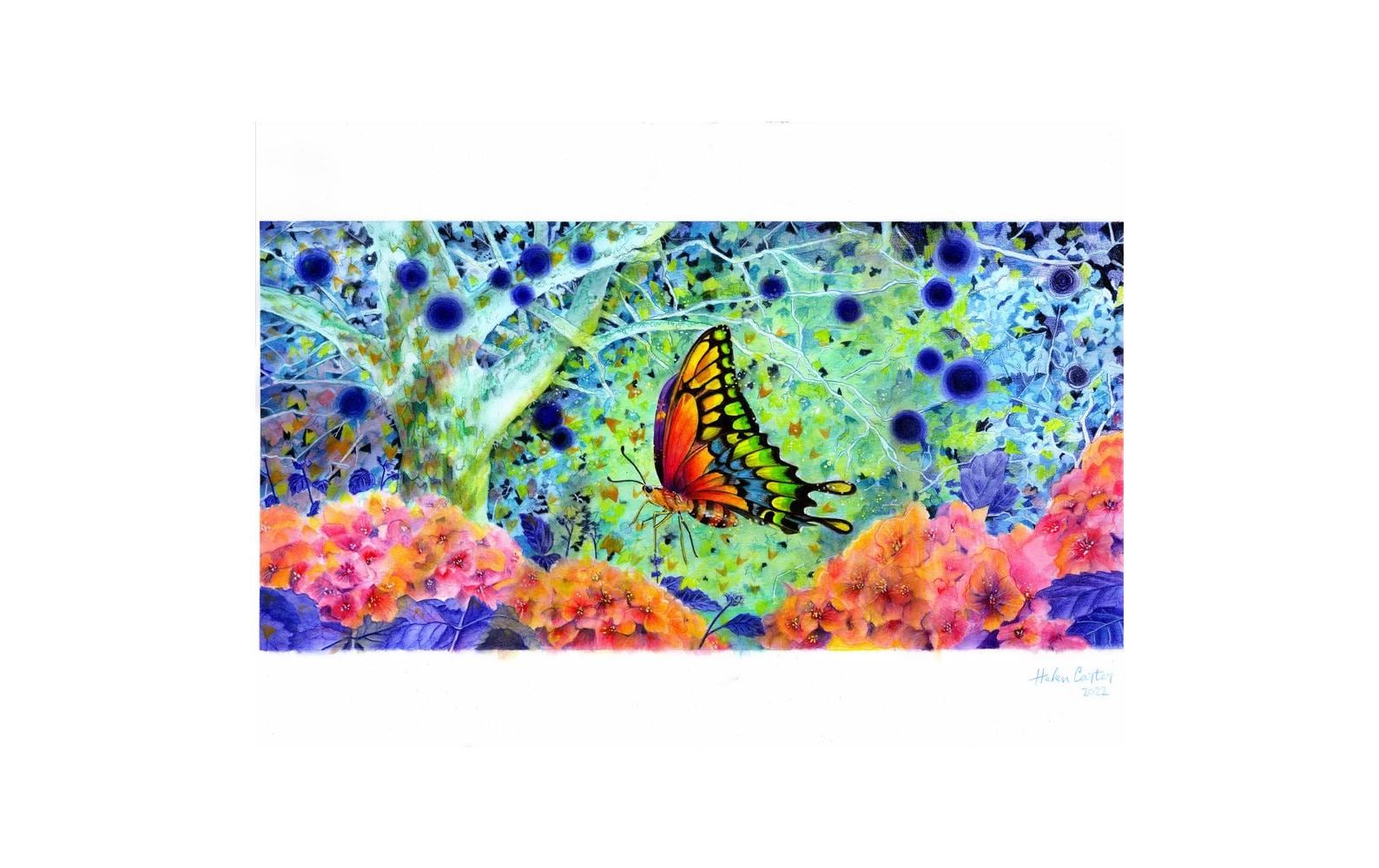 Derwent Aquarellbuntstift Inktense Mehrfarbig 24er-Metalletui – deckend, Ø 8 mm, Strichbreite 4 mm