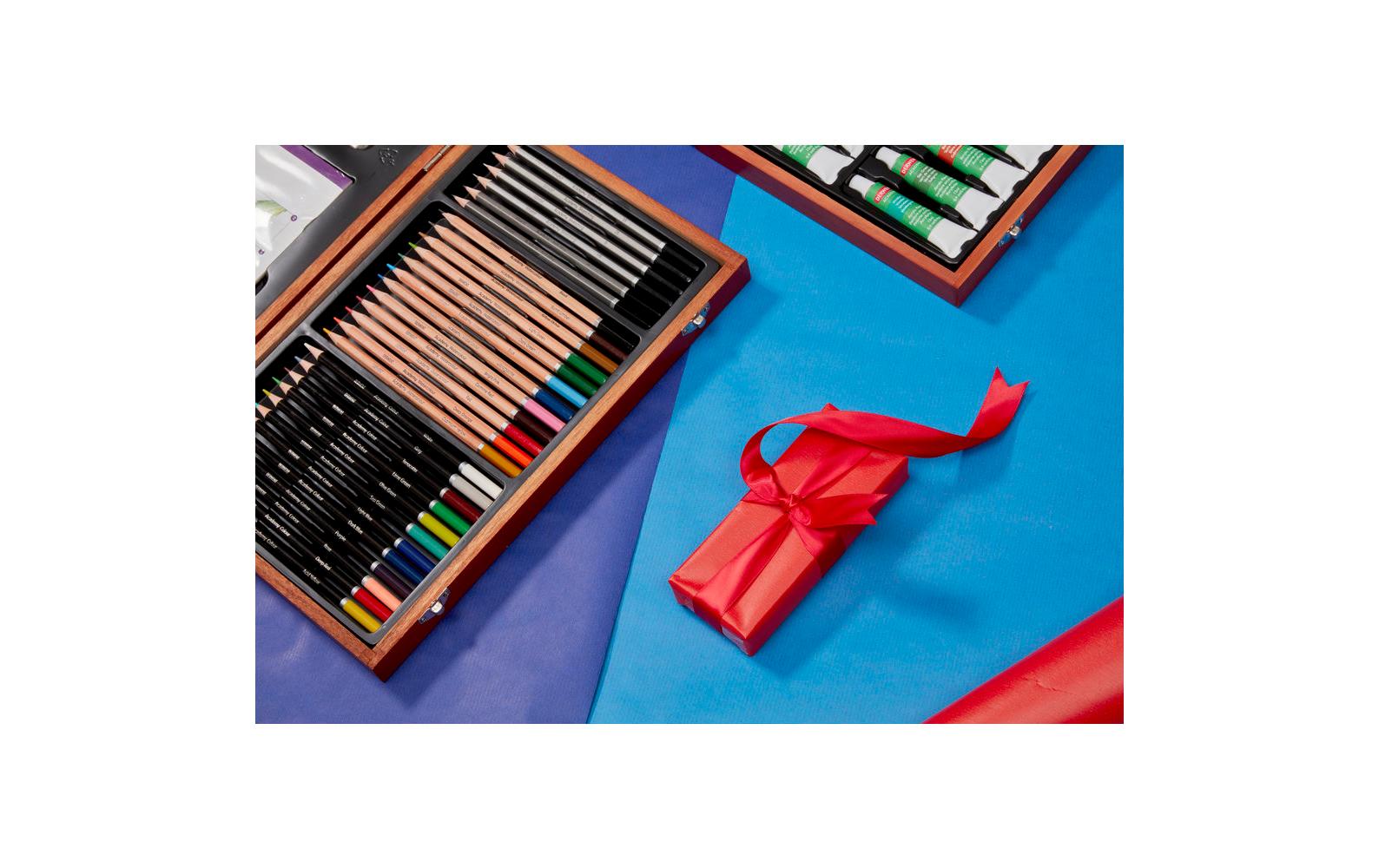 Derwent Academy – Zeichen-/Lettering-Set – Malkoffer – 35-teilig
