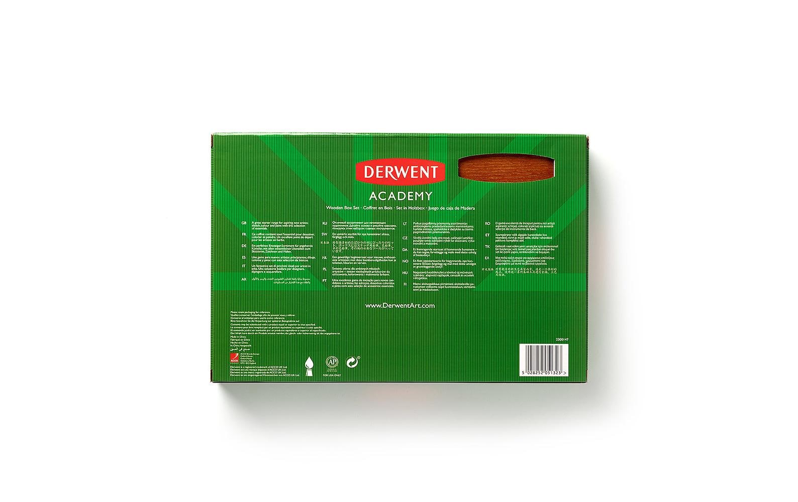 Derwent Academy – Zeichen-/Lettering-Set – Malkoffer – 35-teilig