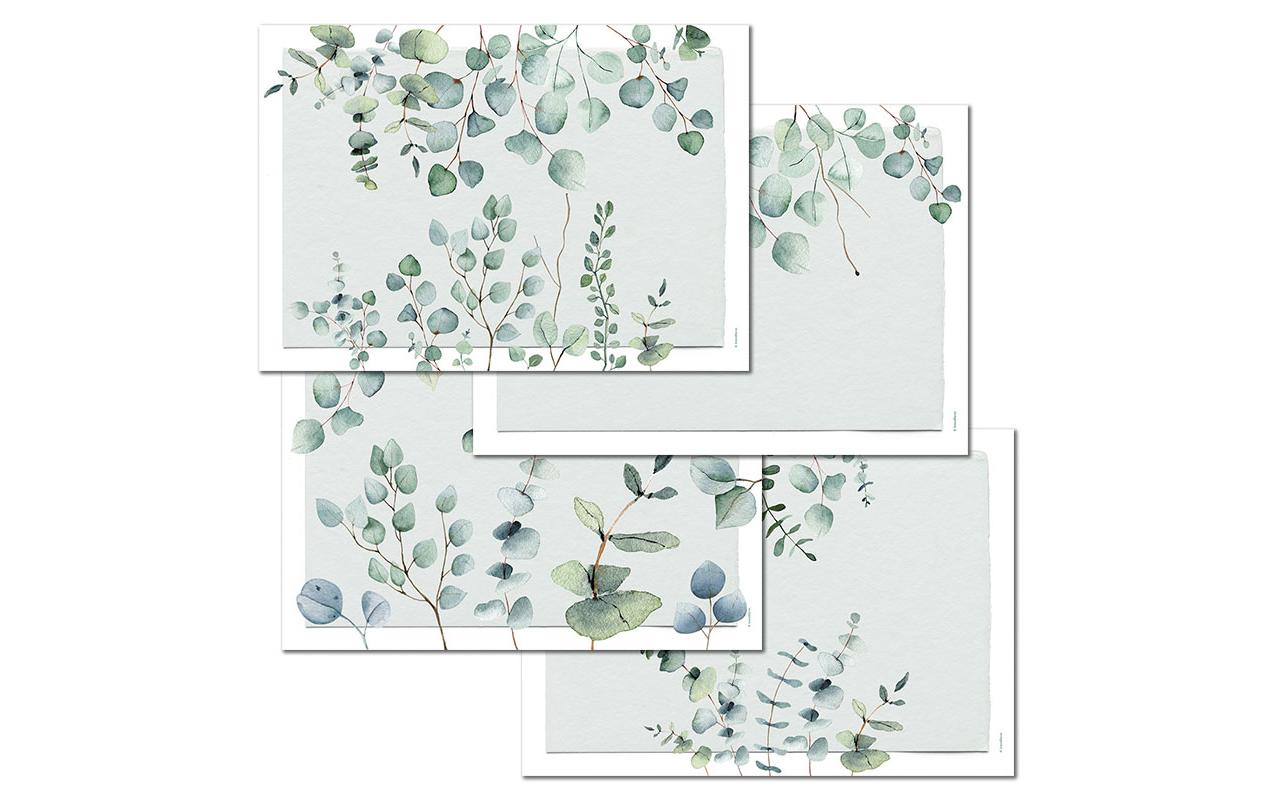 Trendform Tischset Eukalyptus, Papier, 29,7 × 42 cm – FSC – 12 Stk.