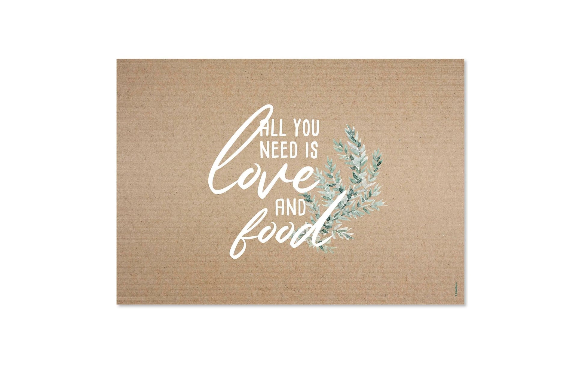 Trendform Tischset Pleasure, Papier, Rechteckig, Pflanzenmotiv – 29,7 × 42 cm – FSC – 12 Stk.