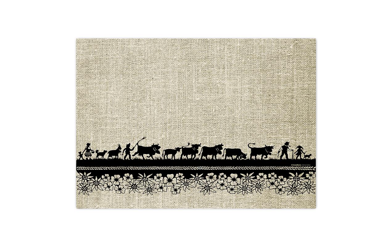 Trendform Tischset Swiss Tradition, Papier, rechteckig – 29,7 × 42 cm – FSC – 48 Stk.