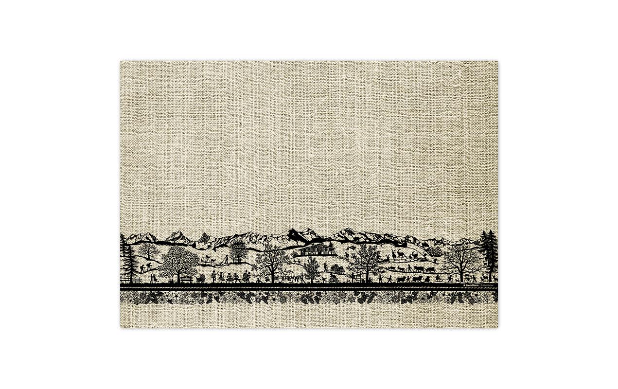 Trendform Tischset Swiss Tradition, Papier, rechteckig – 29,7 × 42 cm – FSC – 48 Stk.