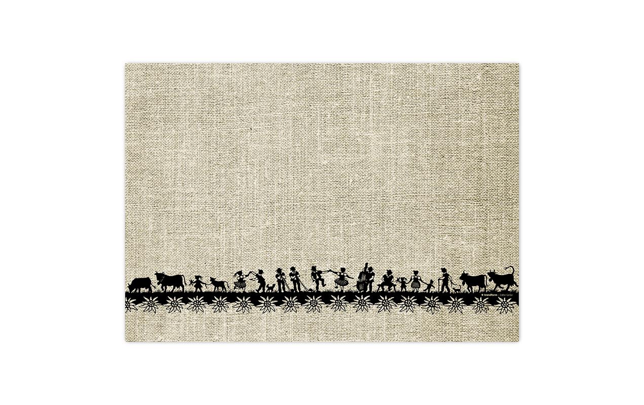 Trendform Tischset Swiss Tradition, Papier, rechteckig – 29,7 × 42 cm – FSC – 48 Stk.