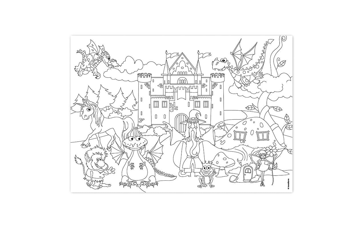 Trendform Tischset für Kinder, Papier, Bauernhof-Motiv – 29,7 × 42 cm – FSC – 12 Stk.