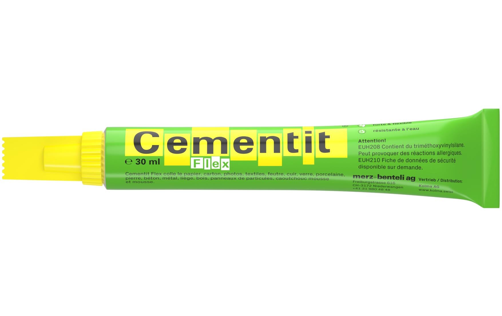 Cementit Flex Alleskleber – permanent, transparent, lösemittelfrei, wasserfest, 30 ml