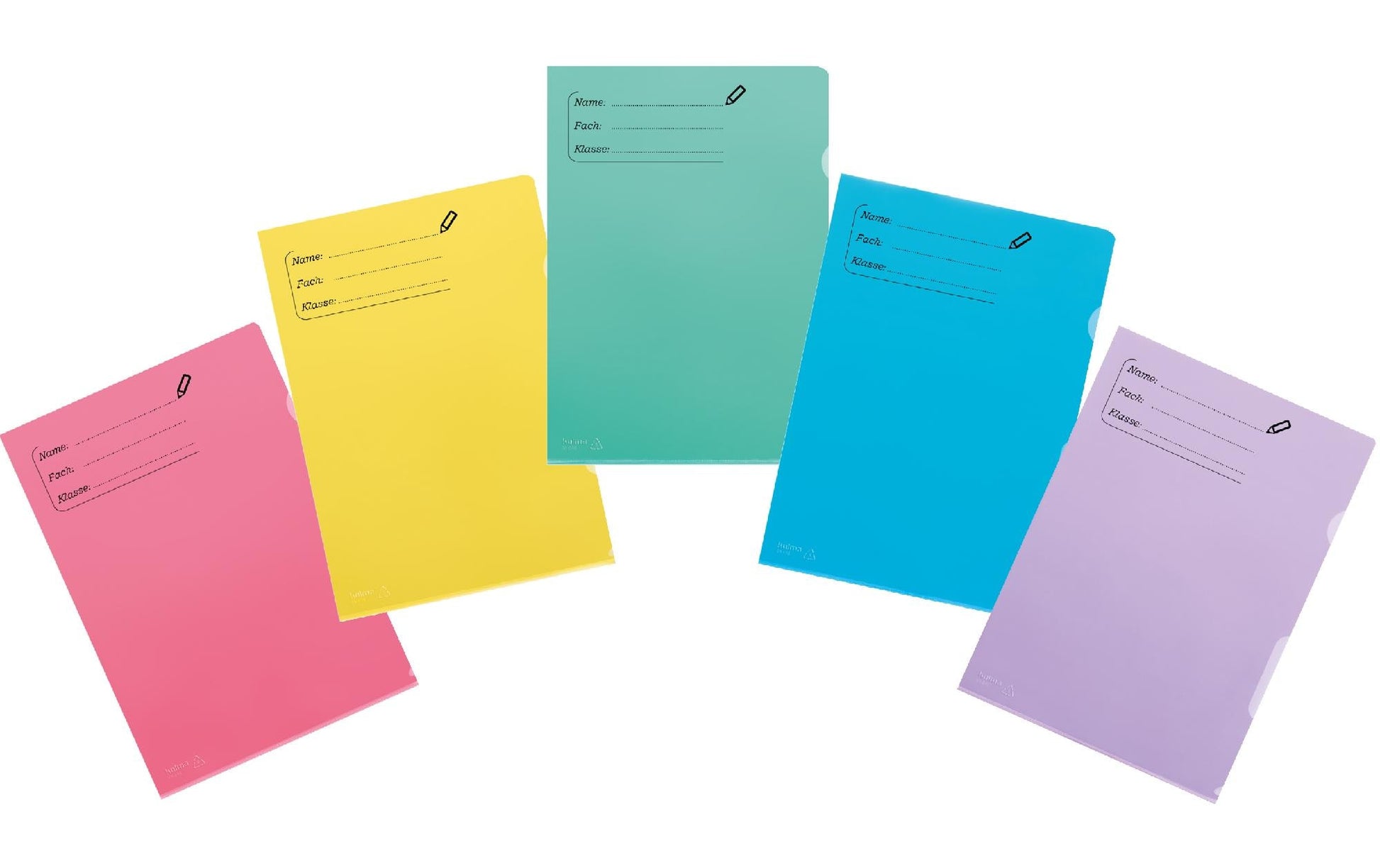 Kolma Sichtmappe A4 – 10er-Pack, sortiert, Kunststoff, 100% rezyklierbar