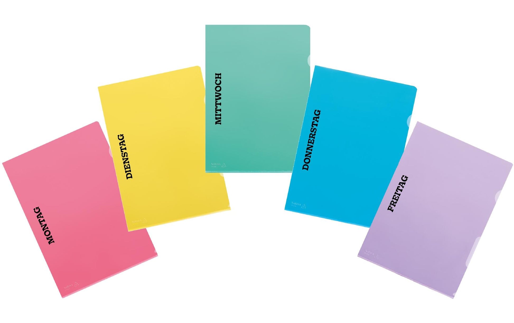Kolma Sichtmappe A4 – sortiert, Kunststoff, 10er-Pack