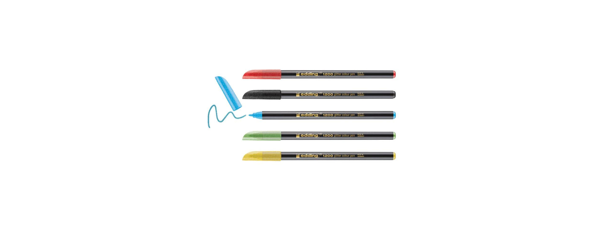 Edding Filzstifte, Strichbreite 3 mm, 5 Farben