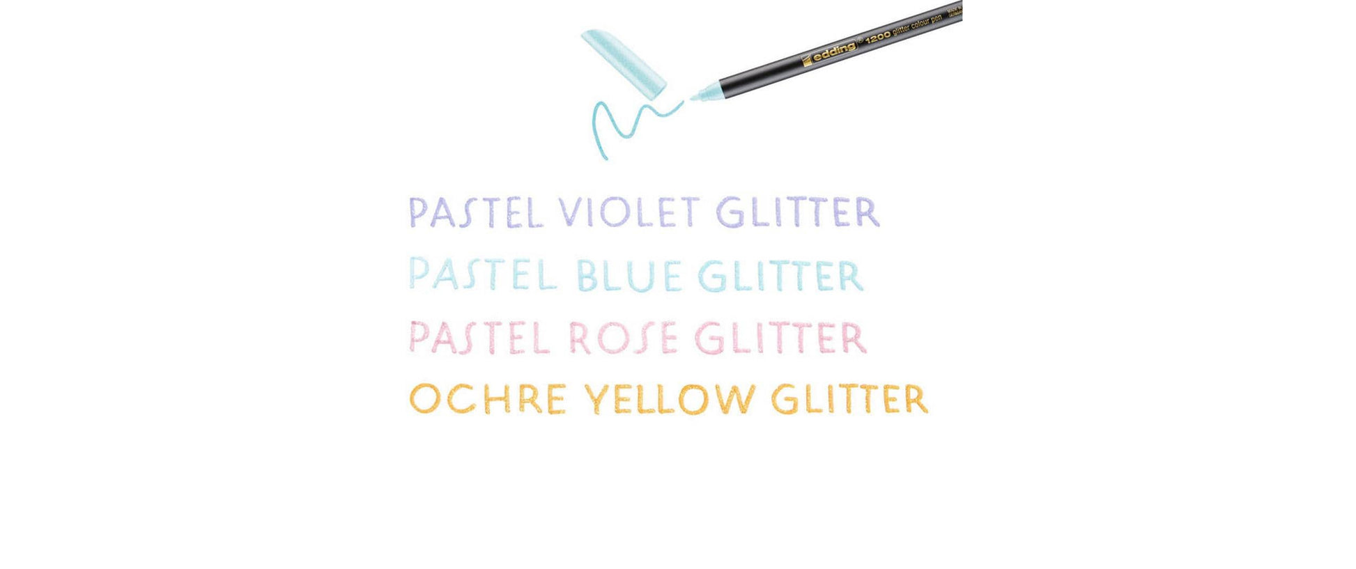 Edding Filzstifte, Strichbreite 3 mm, 4 Farben