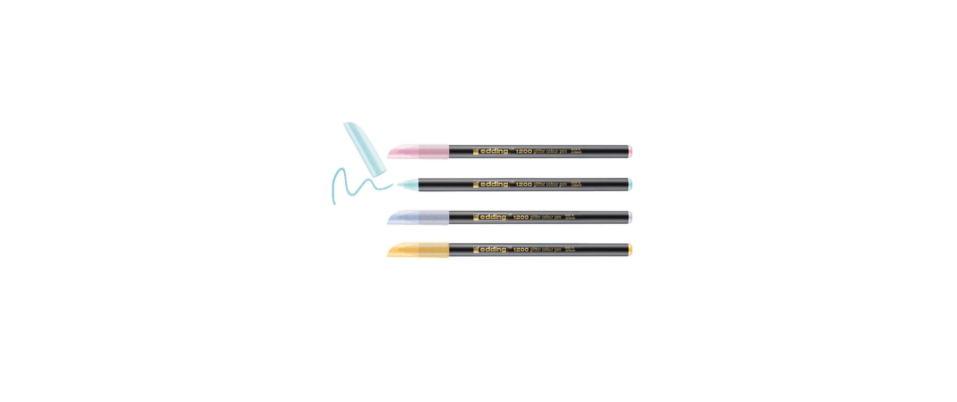 Edding Filzstifte, Strichbreite 3 mm, 4 Farben