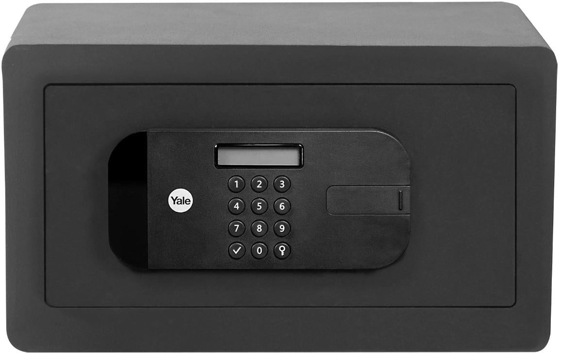 Yale Tresor – mit Zahlenschloss, Stahl, schwarz, 350 × 200 × 200 mm