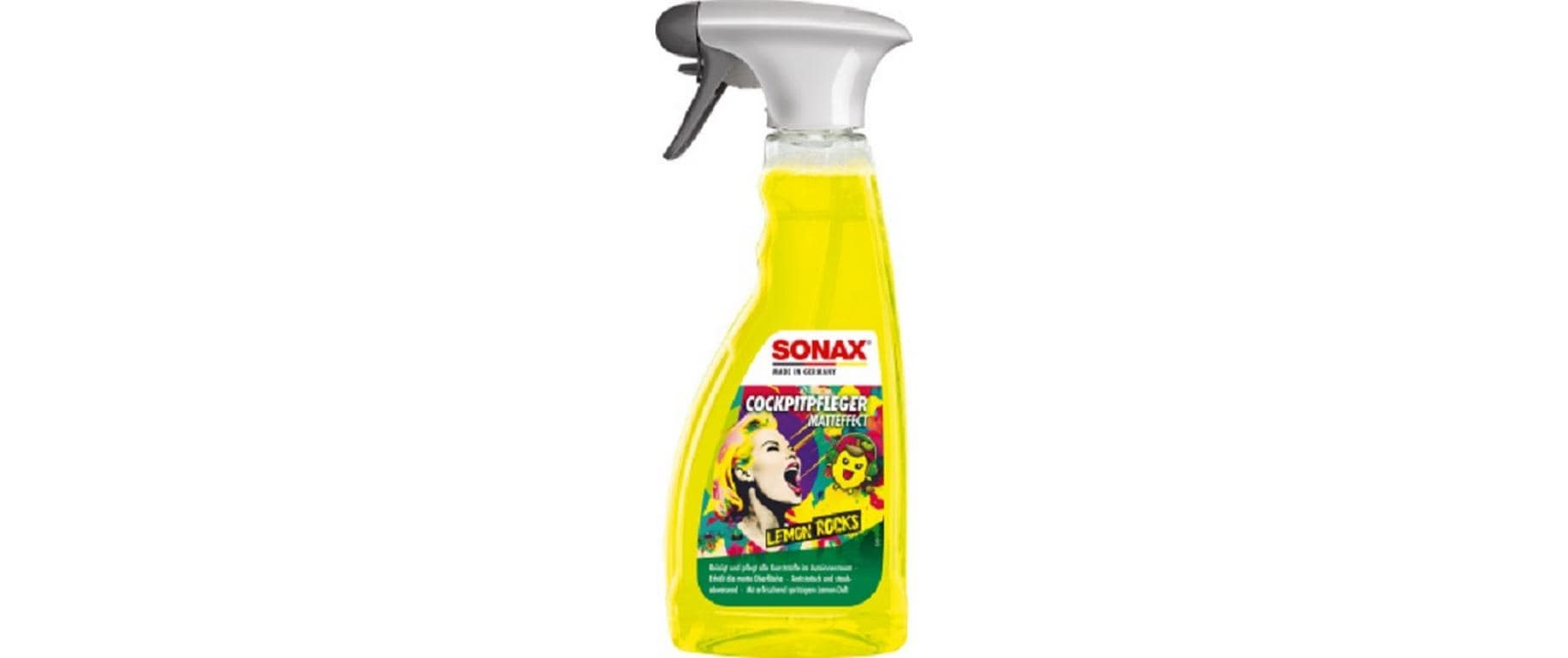 SONAX CockpitPfleger Lemon Rocks – Schutzbeschichtung, Gelb