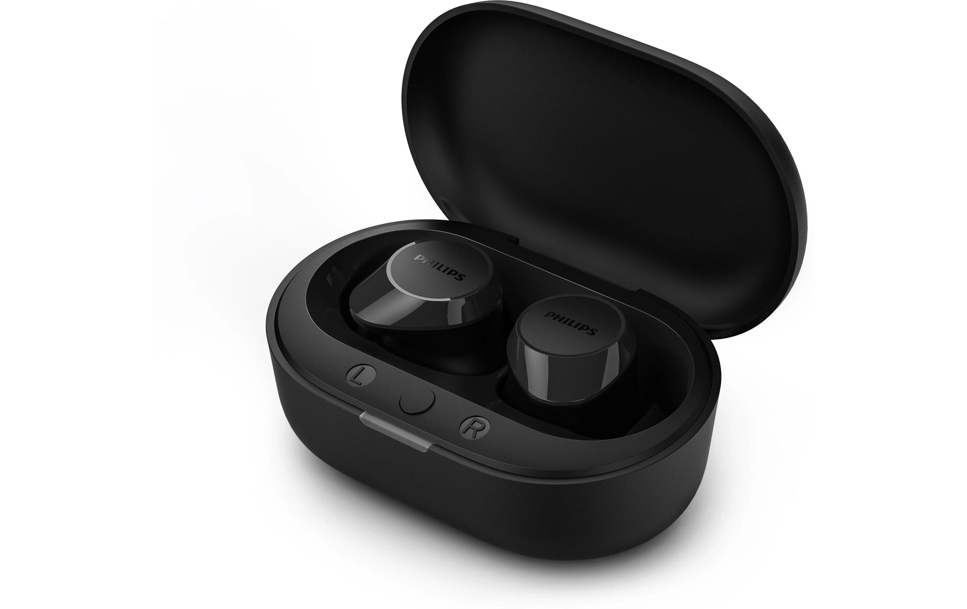 Philips TAT1209BK TWS In-Ear – mit Ladecase, Schwarz, BT 5.3