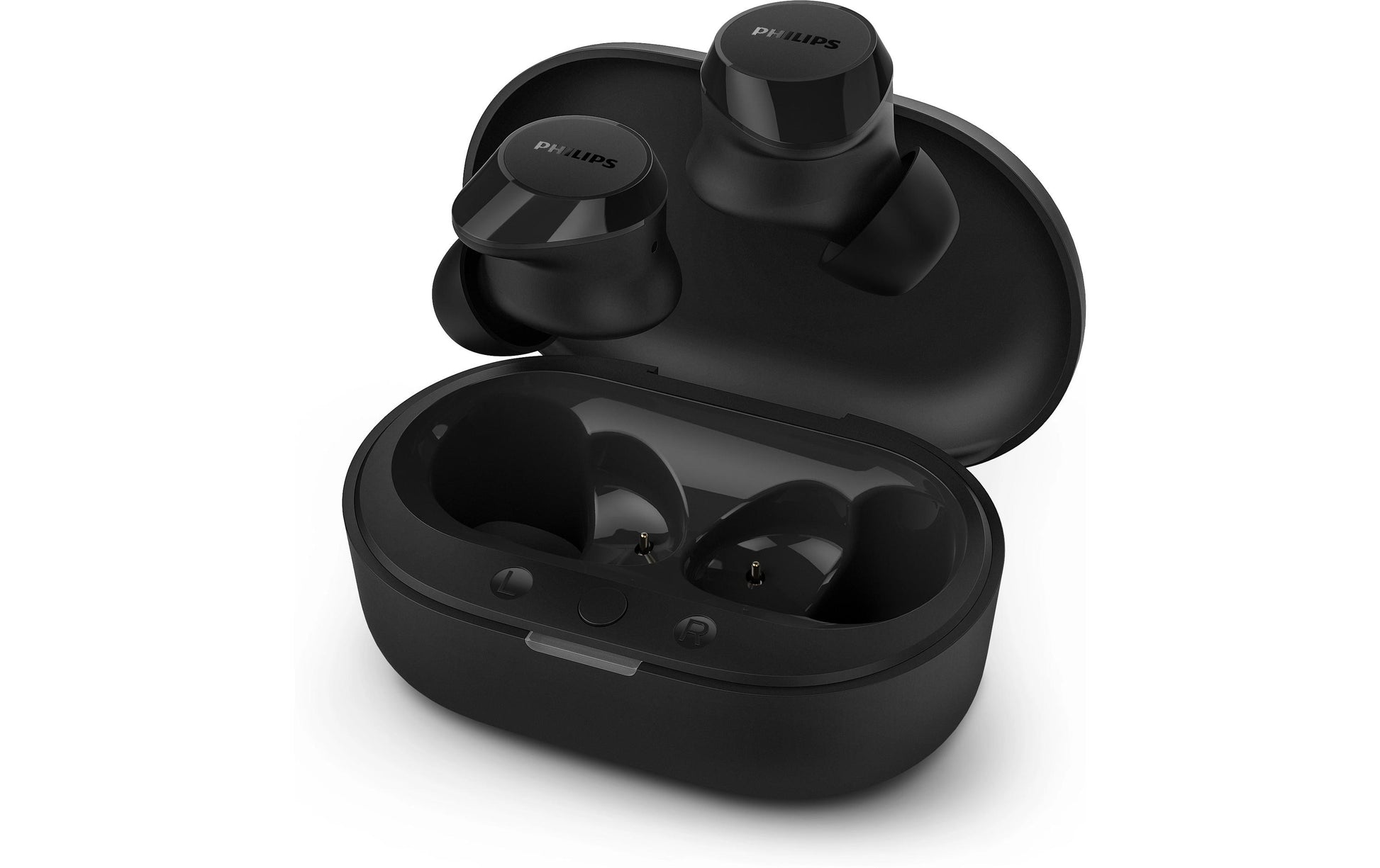 Philips TAT1209BK TWS In-Ear – mit Ladecase, Schwarz, BT 5.3