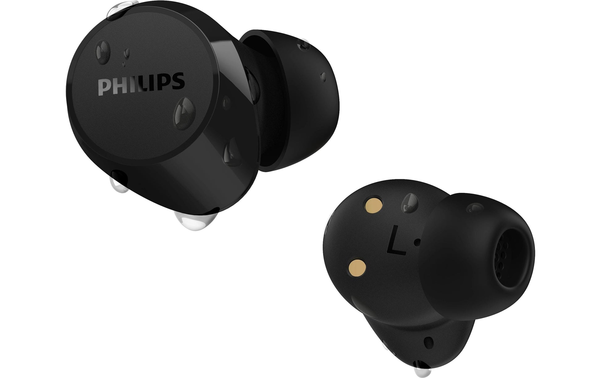 Philips TAT1209BK TWS In-Ear – mit Ladecase, Schwarz, BT 5.3