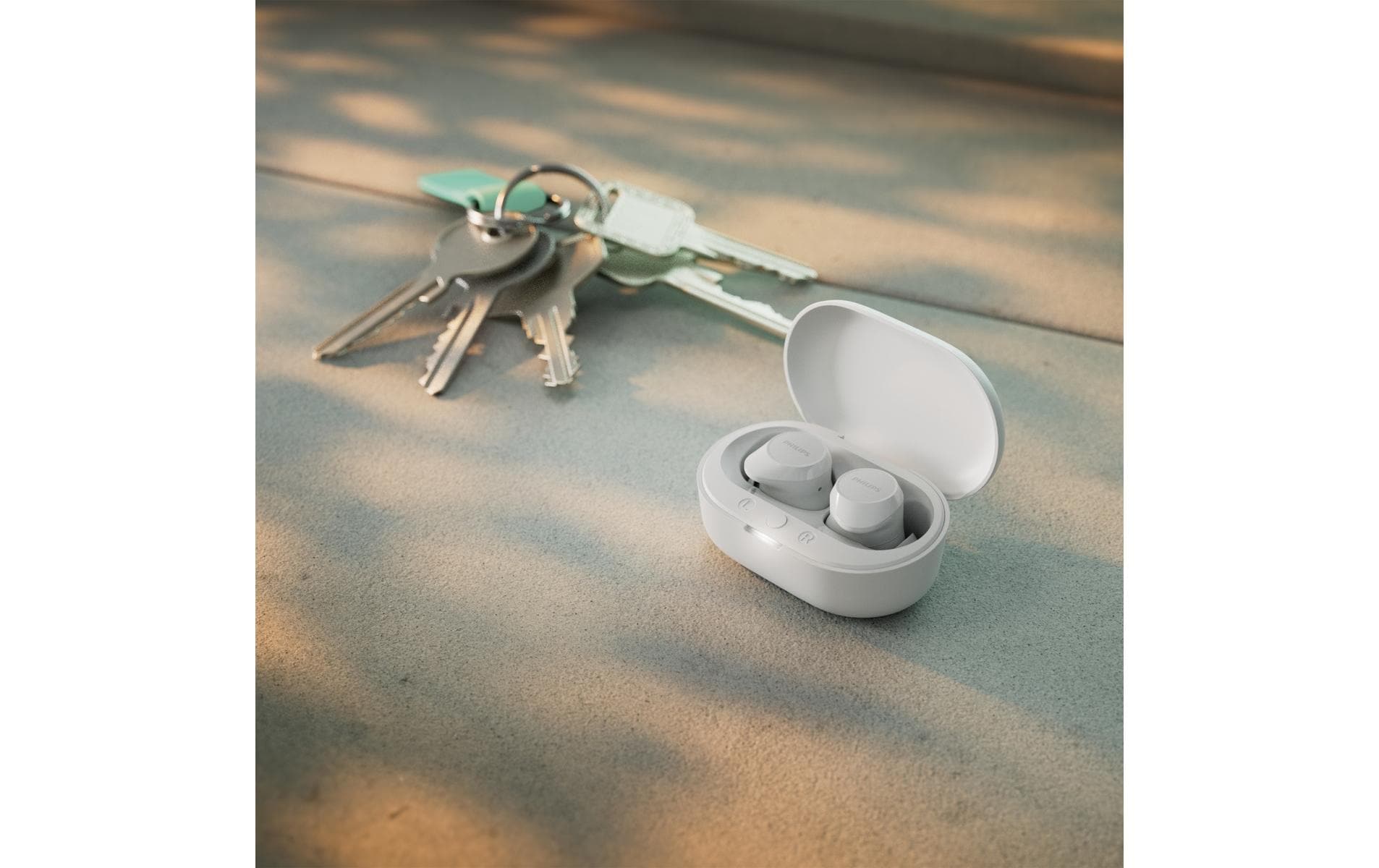 Philips TAT1209WT – True Wireless In-Ear Kopfhörer – Bluetooth – IPX4, Touch-Steuerung – Weiss – bis 18 h