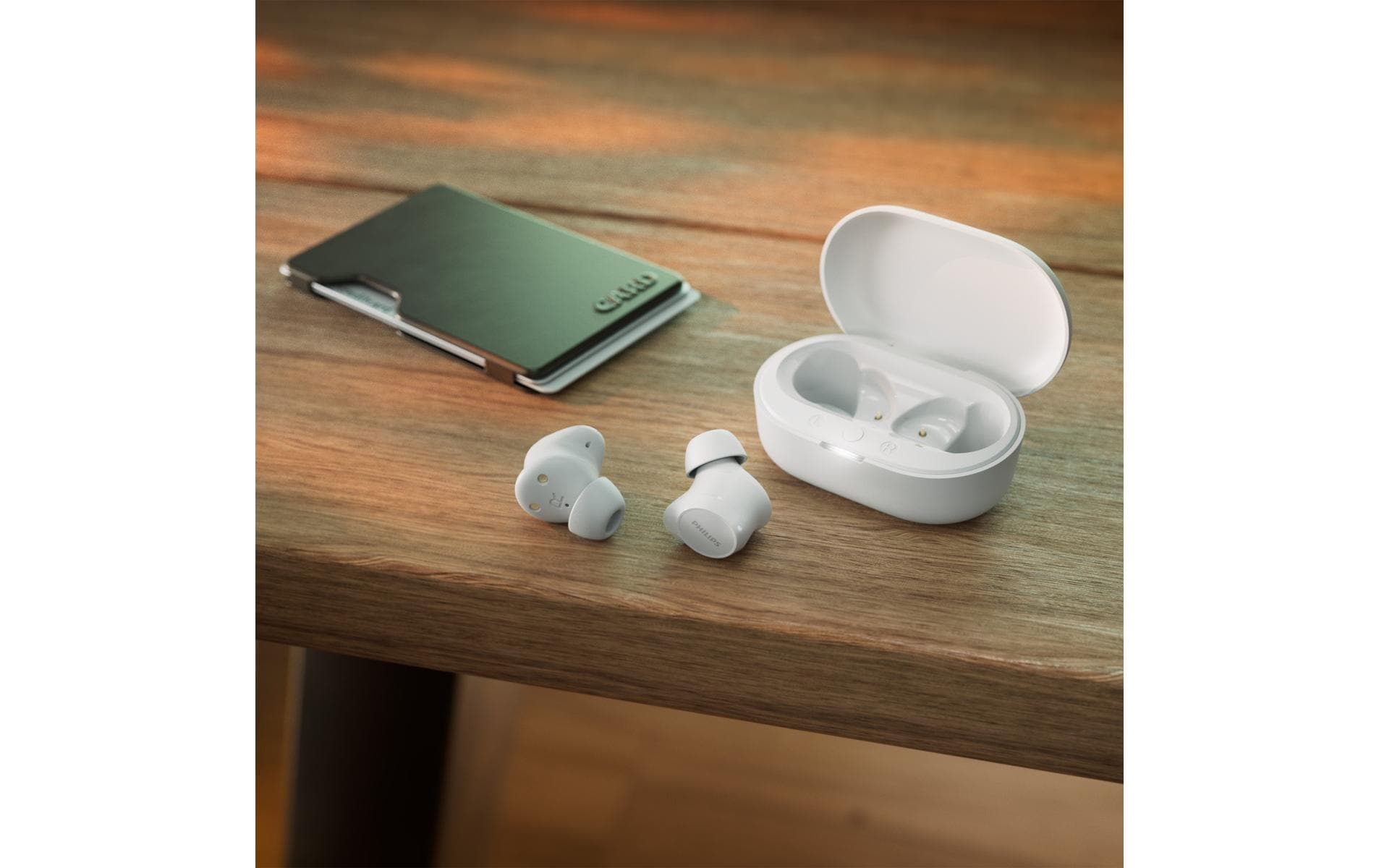 Philips TAT1209WT – True Wireless In-Ear Kopfhörer – Bluetooth – IPX4, Touch-Steuerung – Weiss – bis 18 h