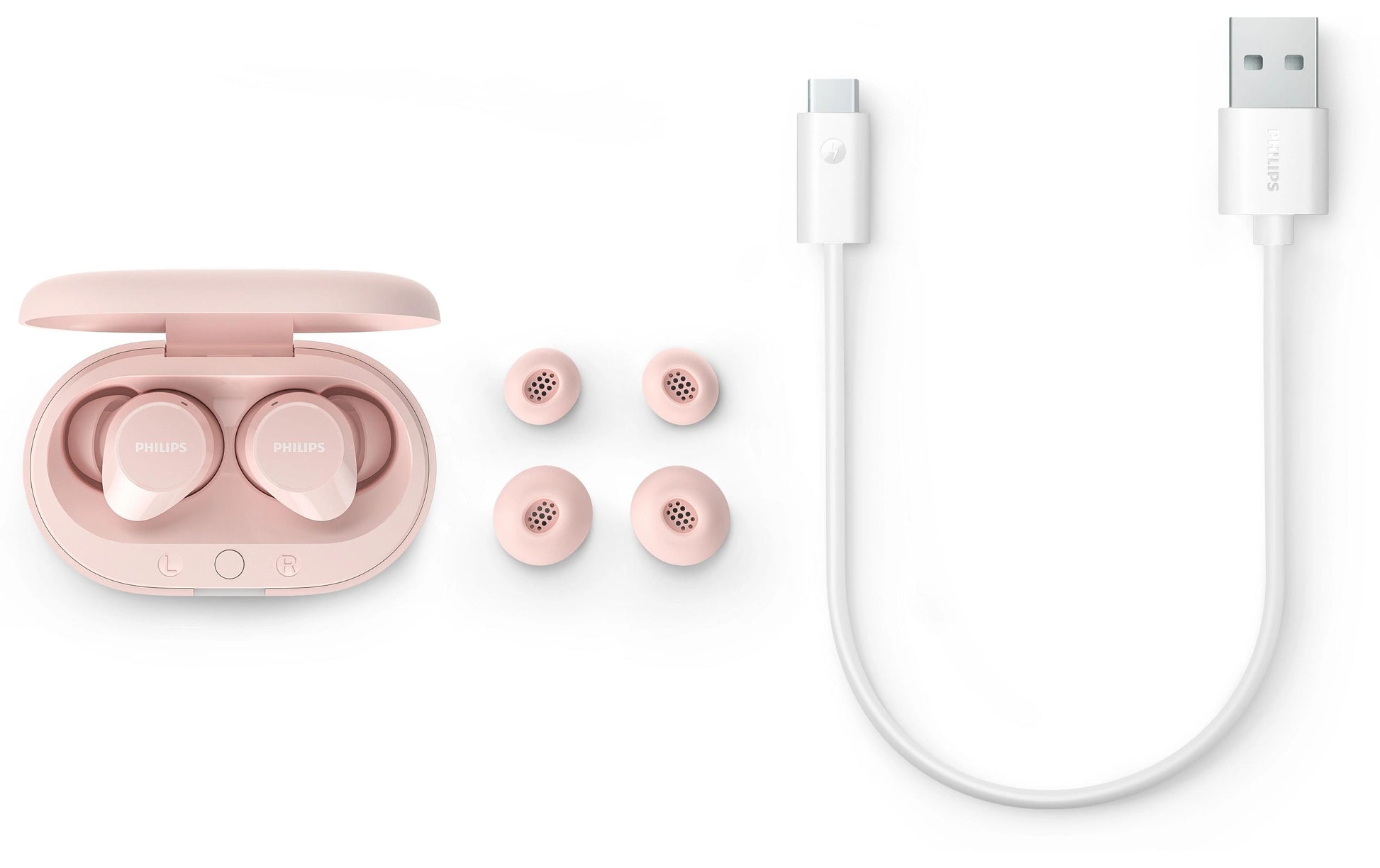 Philips TAT1209PK TWS In-Ear – Stereo, TWS, mit Ladecase, Rosa, BT 5.3