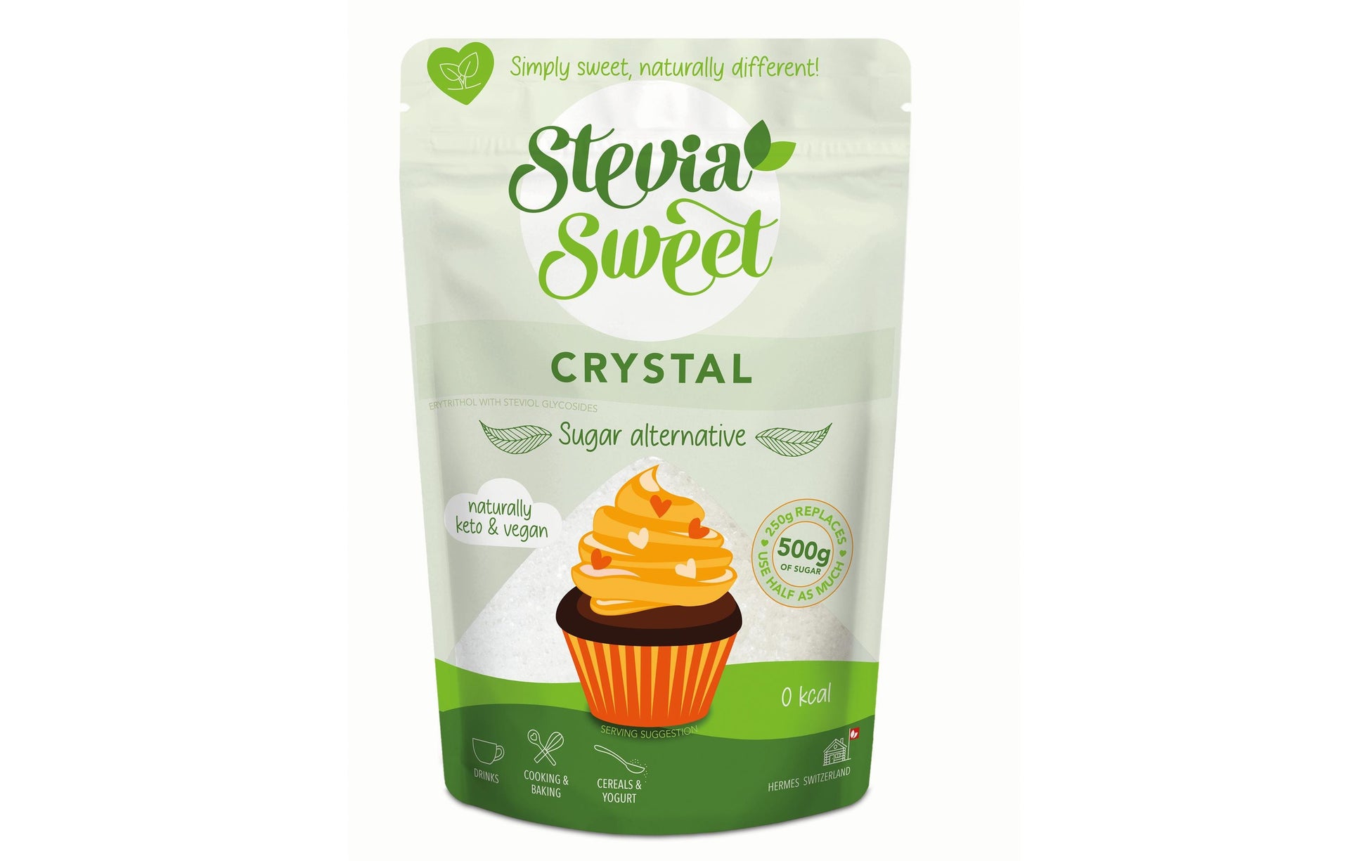 Steviasweet Assugrin – Zuckerersatz Pulver, Stevia Sweet Crystal – 250 g
