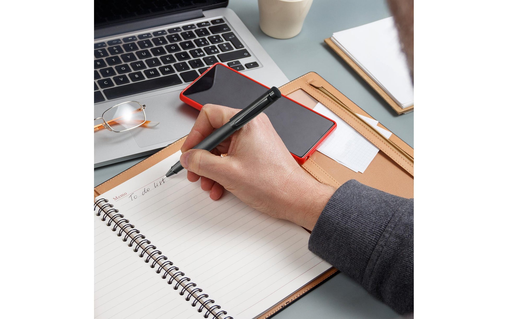 4smarts Eingabestift für Smartphone und Tablet – Passiv, mit Kugelschreiber – Schwarz