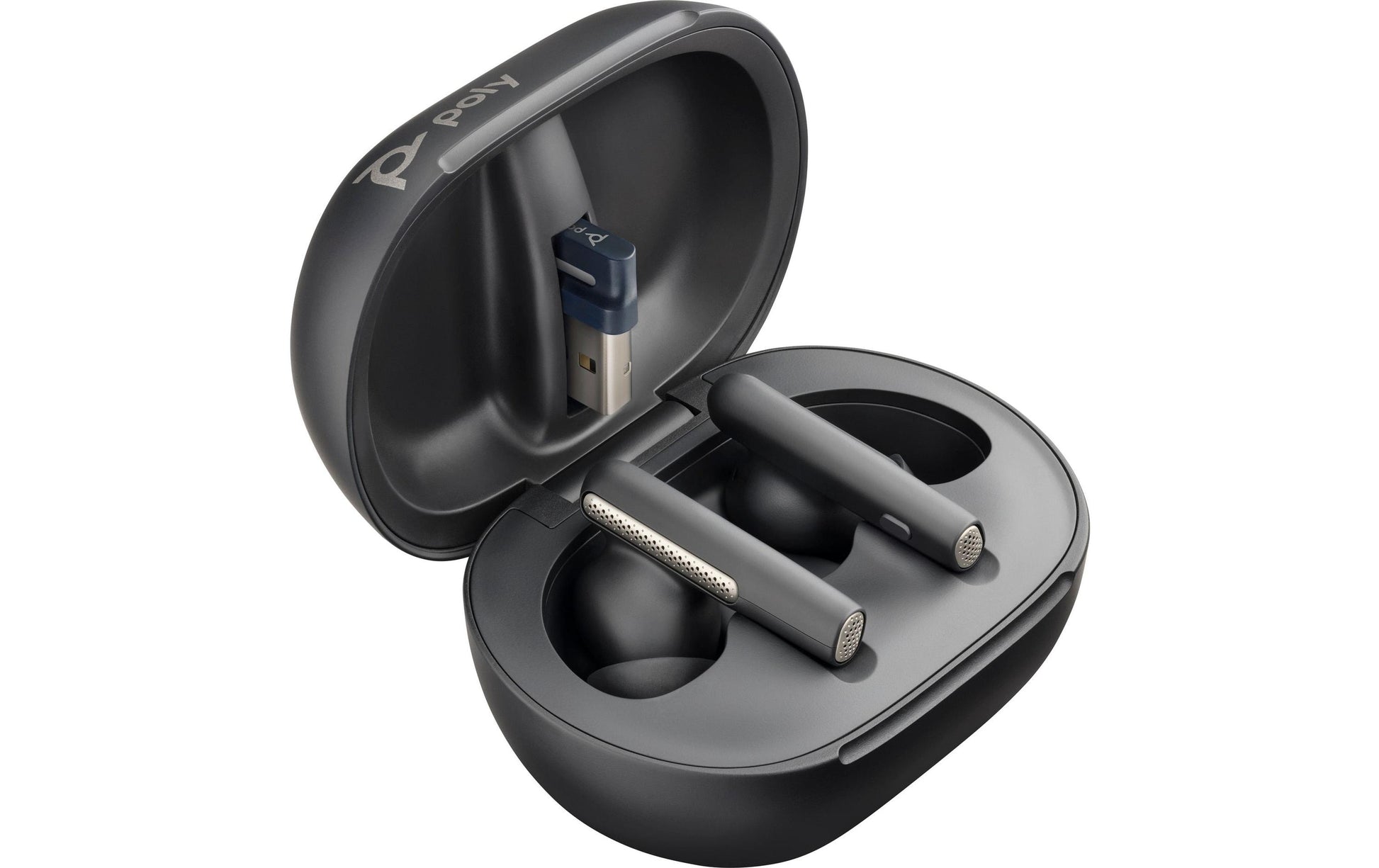 Poly Voyager Free 60+ UC M Carbon – In-Ear Headset – Bluetooth, ANC – Schwarz – bis 16 h