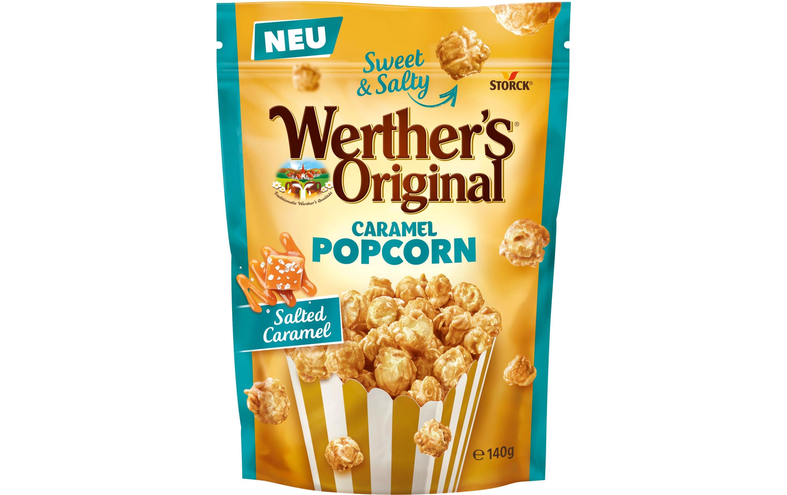 Storck Werther's Original Karamell-Popcorn – gesalzen – 140 g