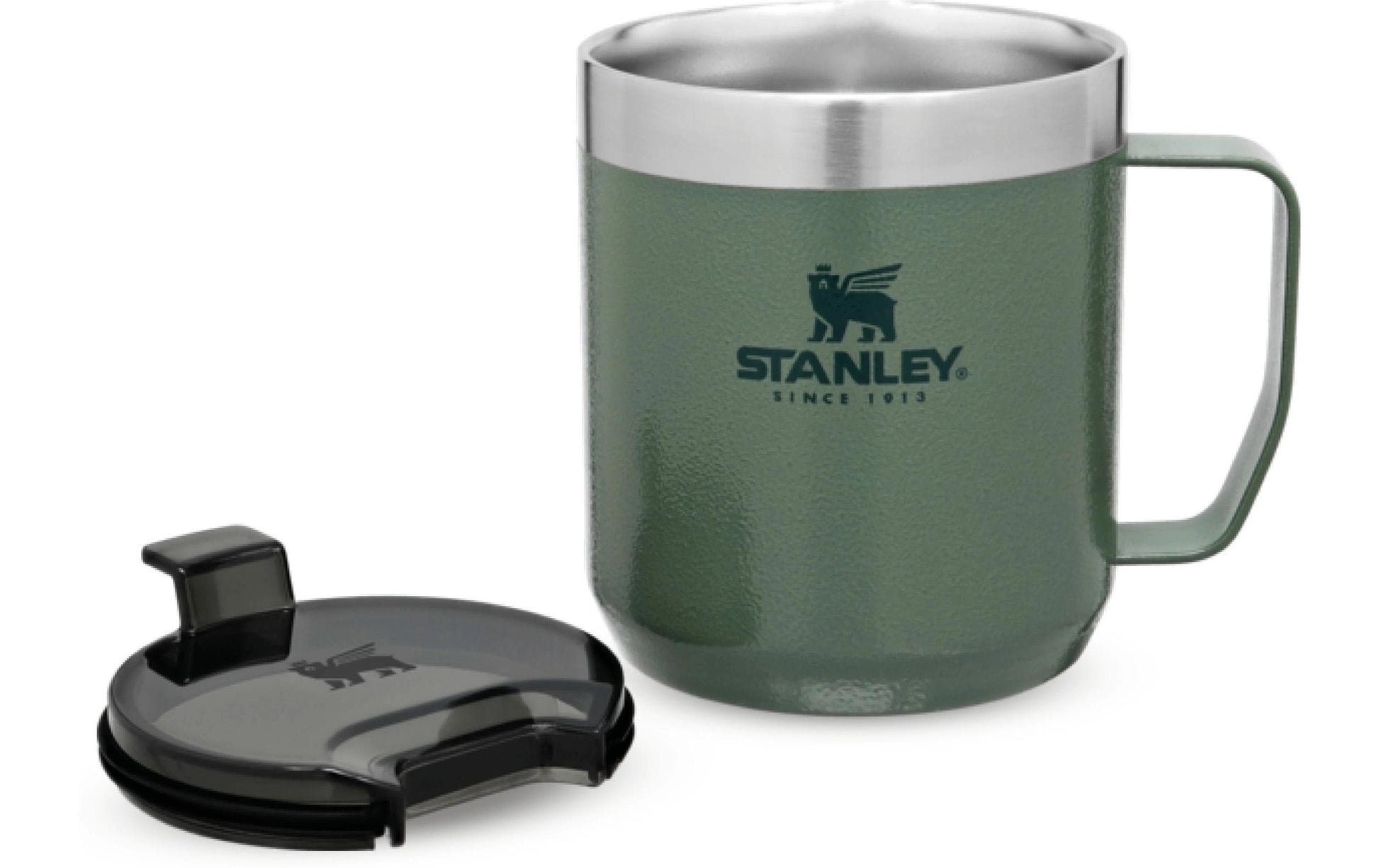 Stanley Camp Mug Thermobecher 350 ml – doppelwandig 1,5 h heiss/3 h kalt, Edelstahl, grün