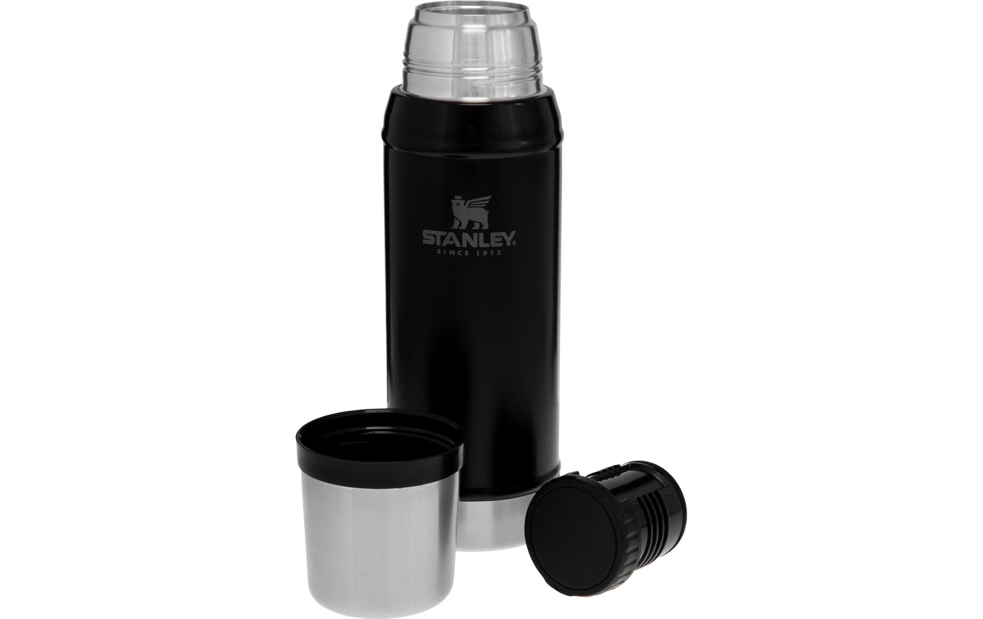 Stanley Classic Isolierflasche 750 ml – doppelwandig 20 h heiss/20 h kalt, Edelstahl, Schraubdeckel
