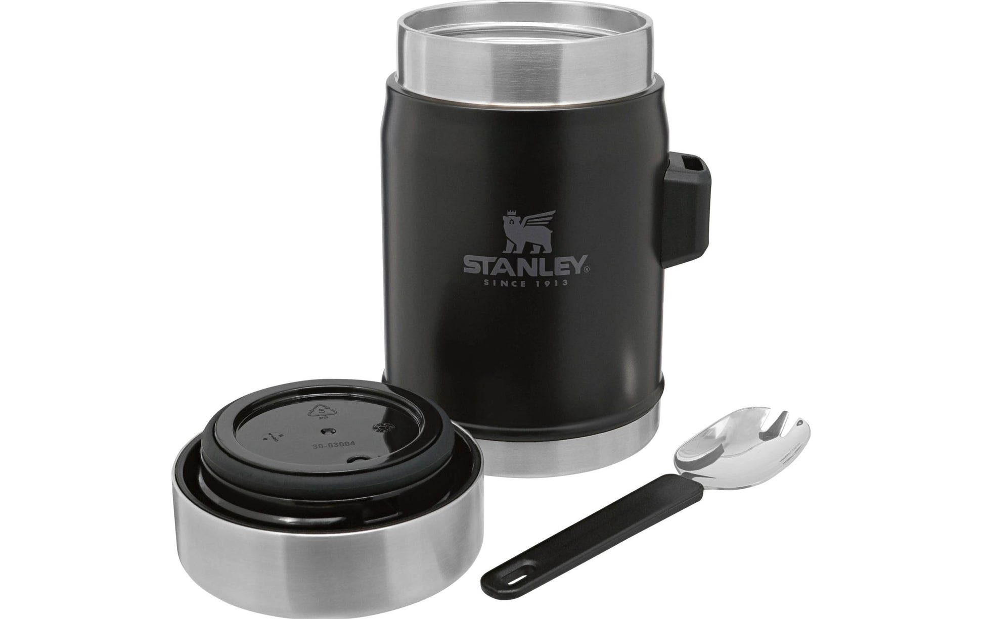 Stanley Vorratsdose 400 ml, 9,7 × 13,5 × 13,9 cm, Edelstahl, vakuumisoliert, schwarz